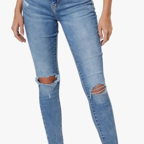 Levi's Women's 721 High Rise Skinny Leg Factory Distressed Stretch Jeans 33 x 30 - Picture 2 of 15